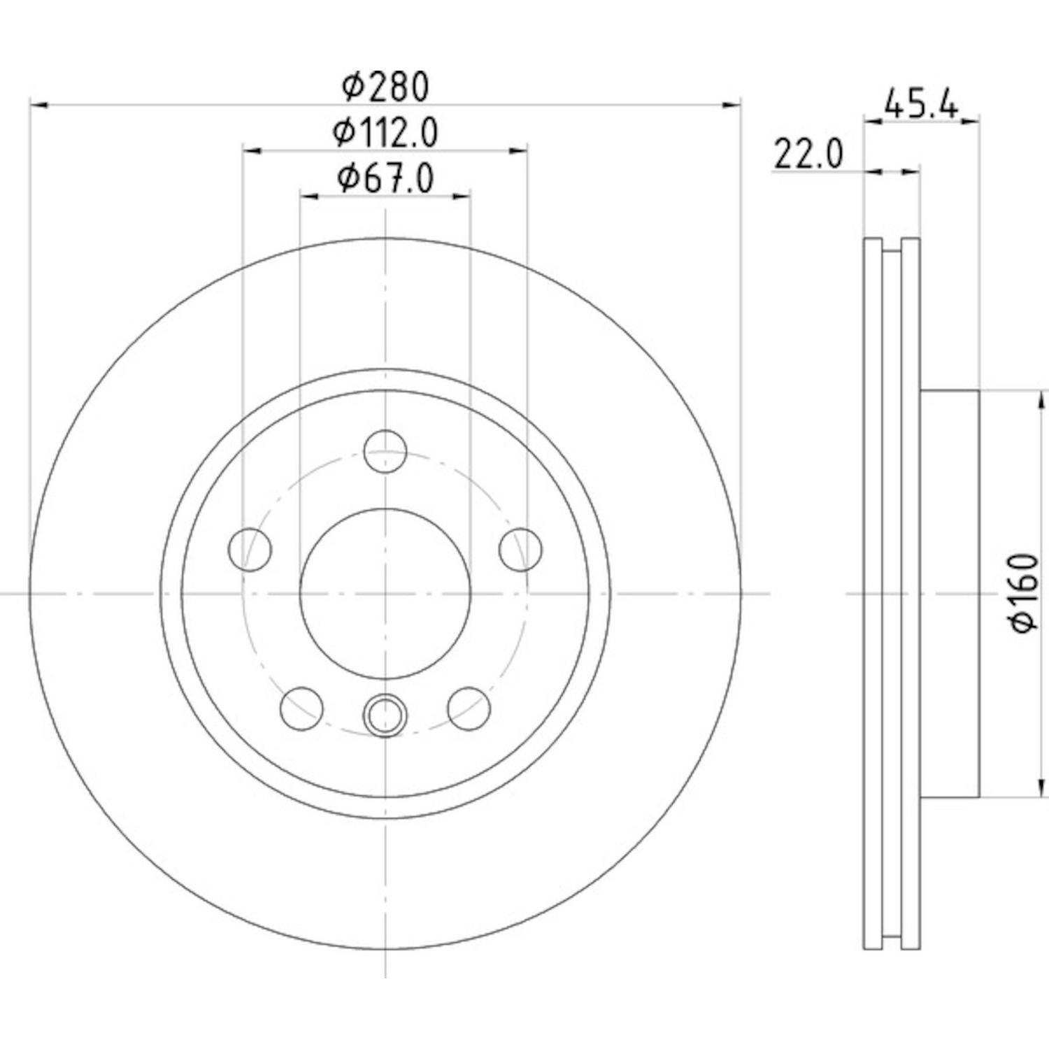 Hella Pagid 355123481 - Disc Brake Rotor Hella Pagid 355123481 Disc Brake Rotor product image 1 of 1