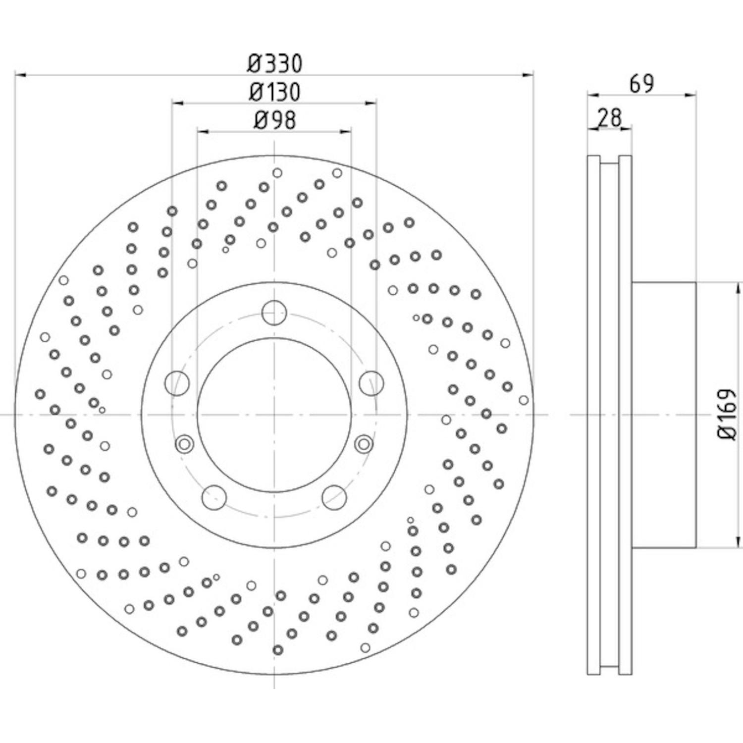 Hella Pagid 355125021 - Disc Brake Rotor Hella Pagid 355125021 Disc Brake Rotor product image 1 of 1
