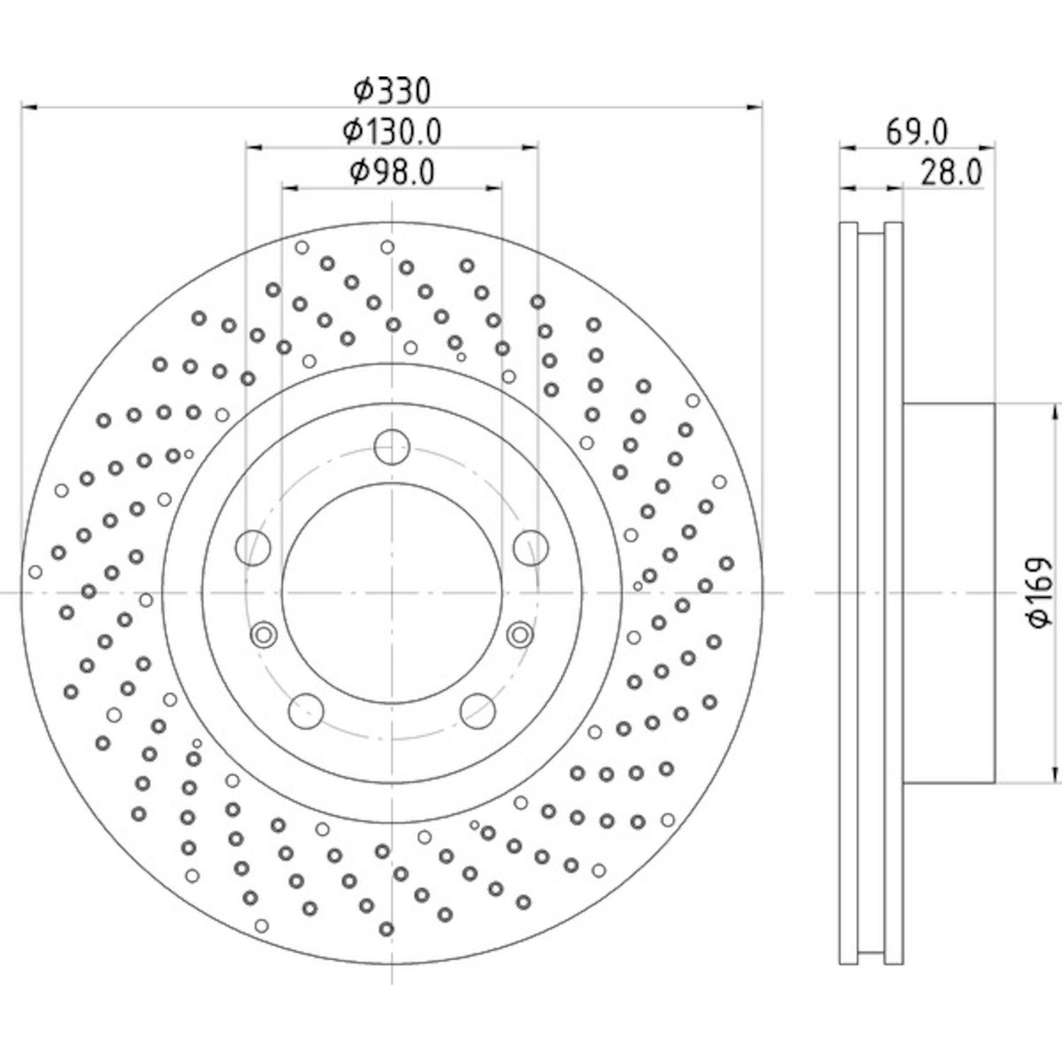 Hella Pagid 355125031 - Disc Brake Rotor Hella Pagid 355125031 Disc Brake Rotor product image 1 of 1
