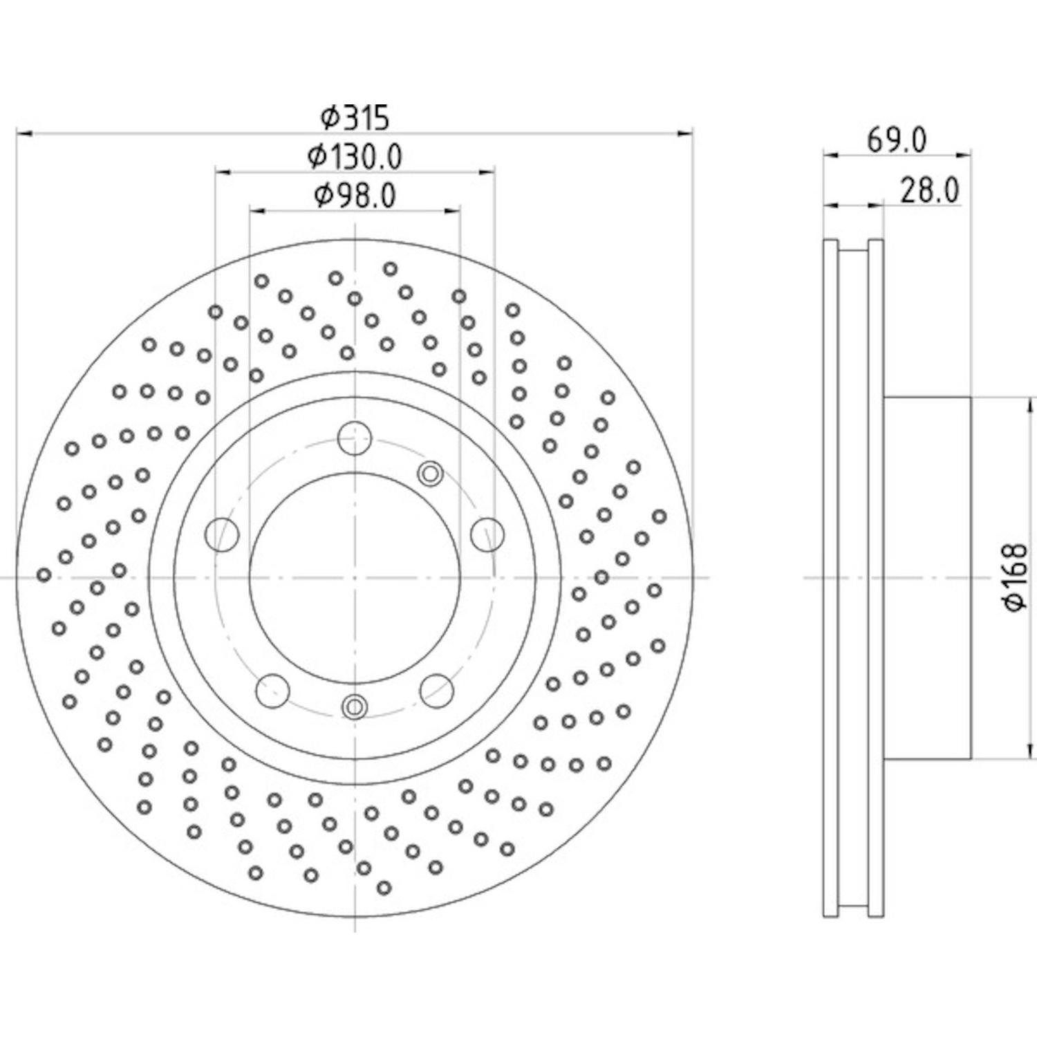 Hella Pagid 355125061 - Disc Brake Rotor Hella Pagid 355125061 Disc Brake Rotor product image 1 of 1