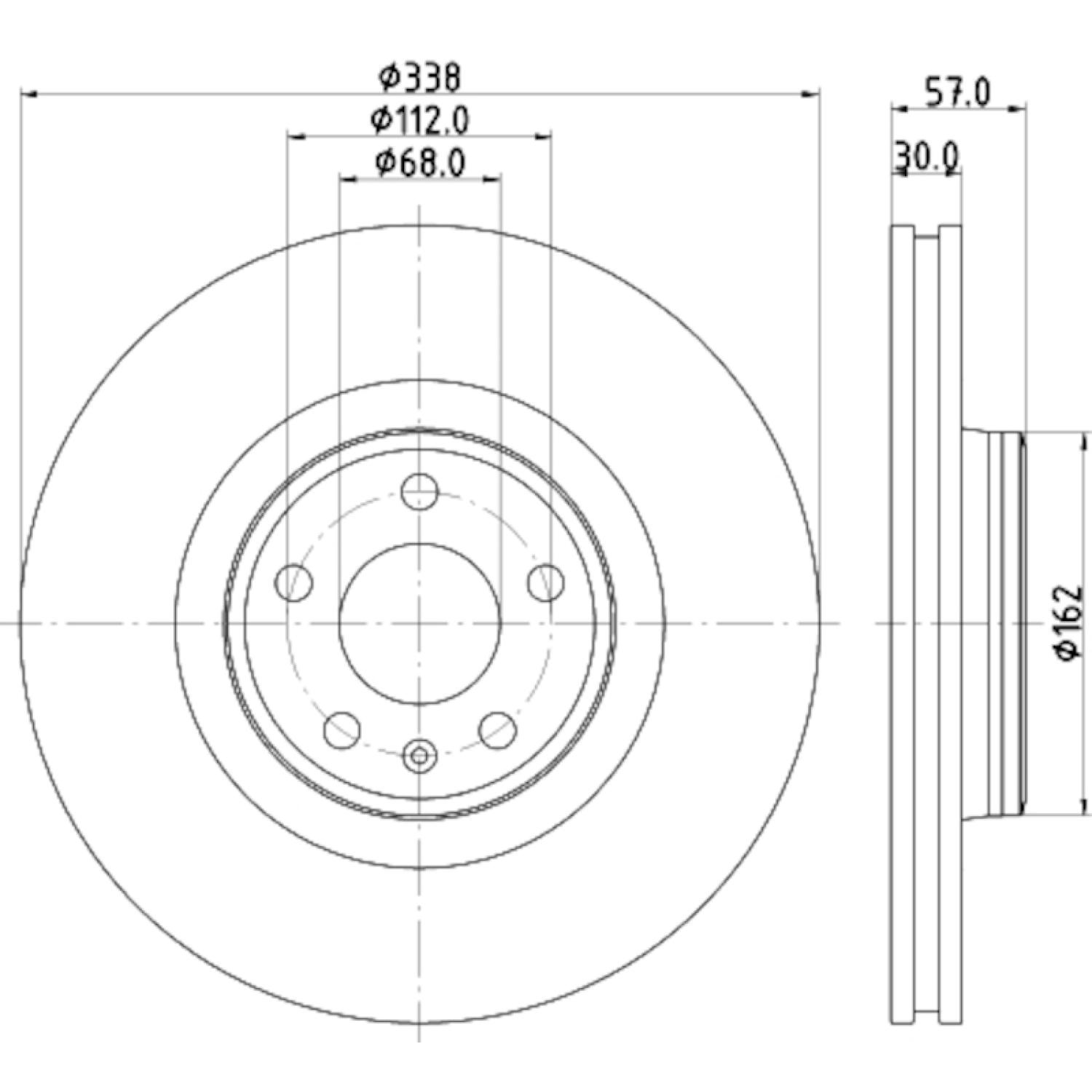Hella Pagid 355125171 - Disc Brake Rotor Hella Pagid 355125171 Disc Brake Rotor product image 4 of 4