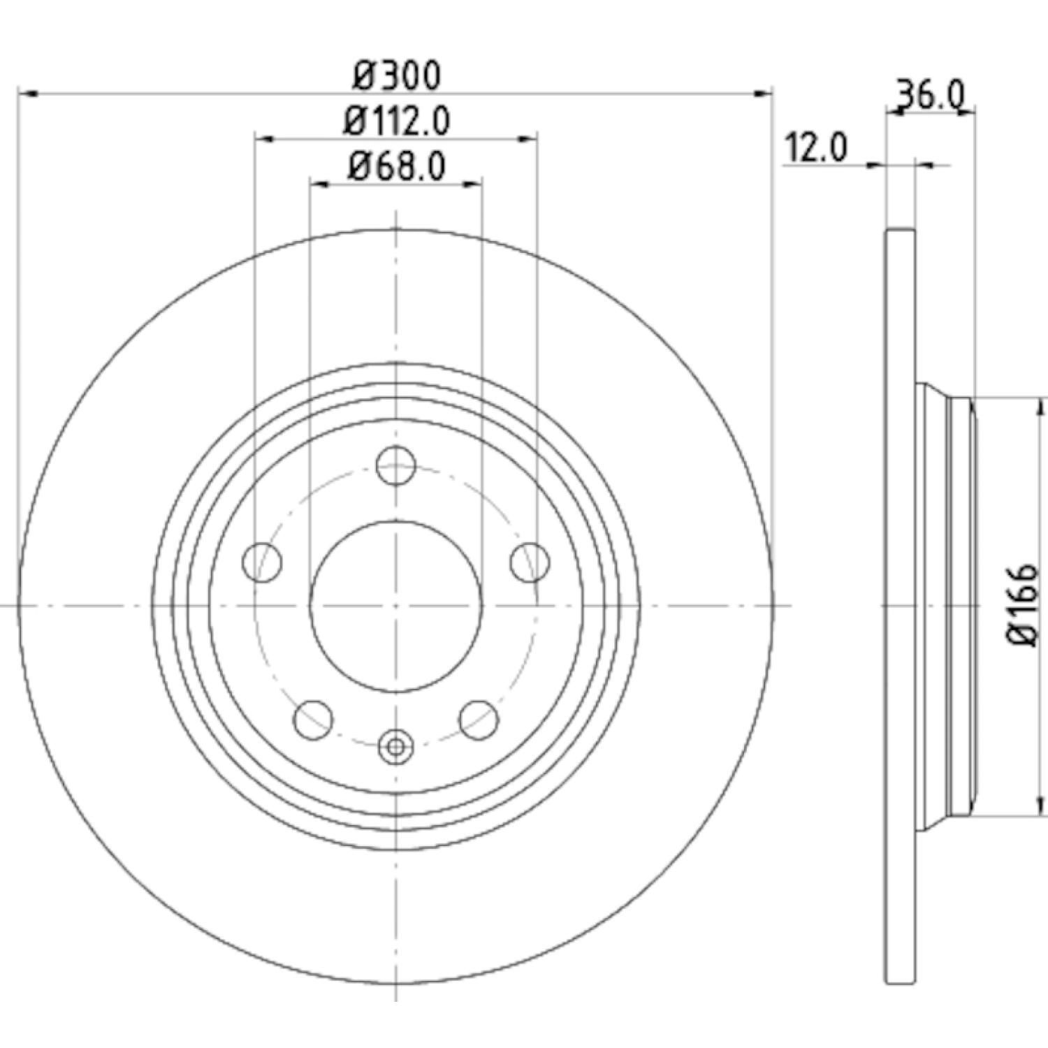 Hella Pagid 355125191 - Disc Brake Rotor Hella Pagid 355125191 Disc Brake Rotor product image 4 of 4