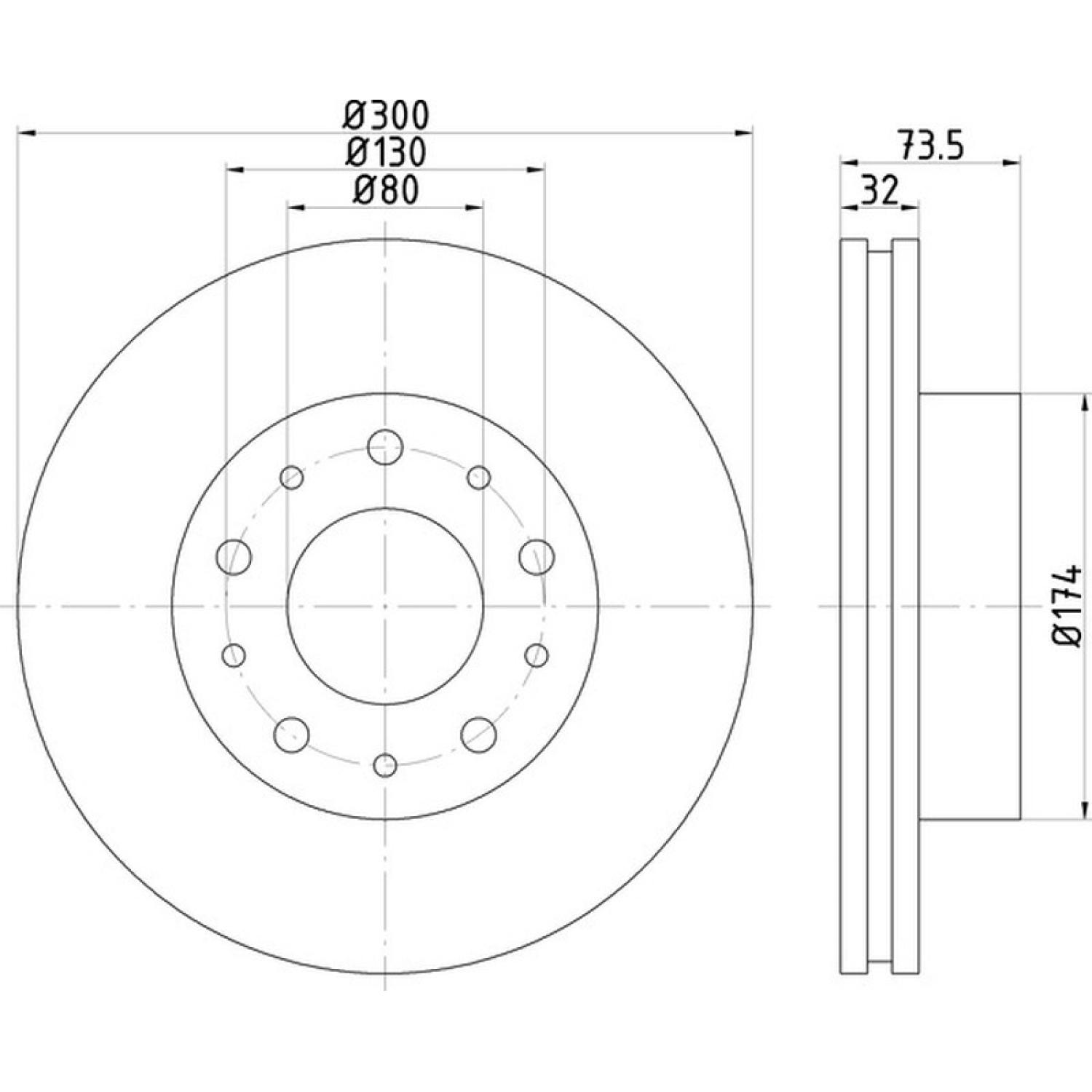 Hella Pagid 355125261 - Disc Brake Rotor Hella Pagid 355125261 Disc Brake Rotor product image 4 of 4
