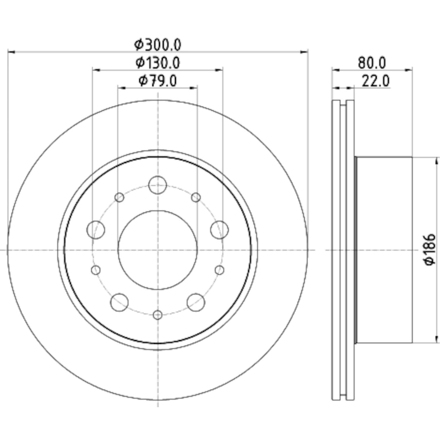 Hella Pagid 355125291 - Disc Brake Rotor Hella Pagid 355125291 Disc Brake Rotor product image 3 of 4