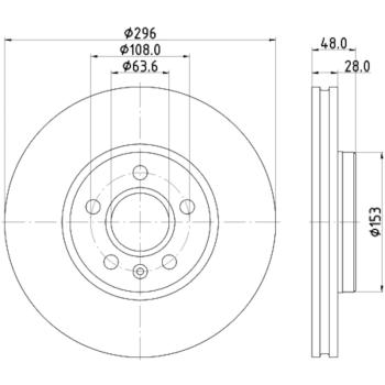 Hella Pagid 355125481 Disc Brake Rotor product image 4 of 4
