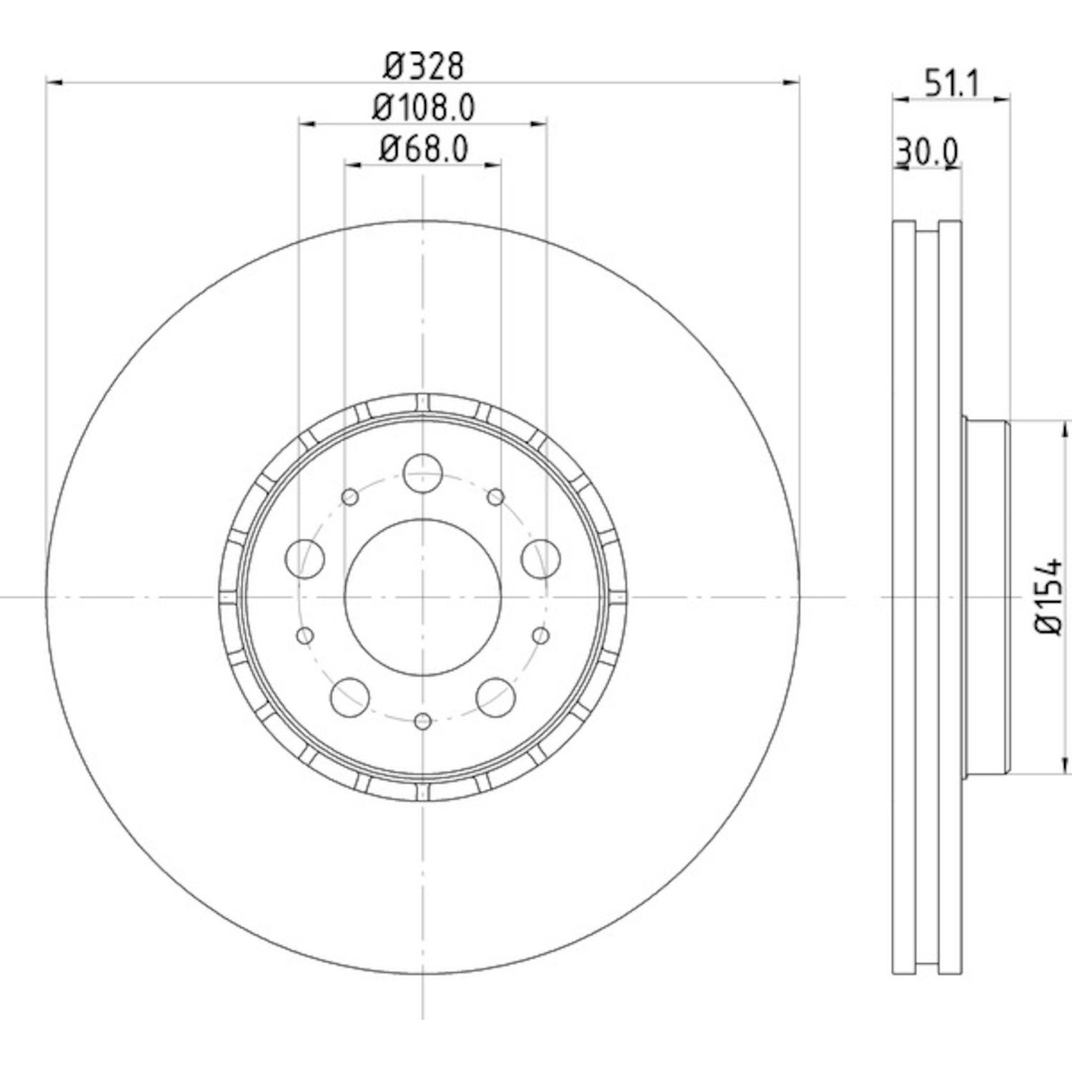 Hella Pagid 355125581 - Disc Brake Rotor Hella Pagid 355125581 Disc Brake Rotor product image 1 of 1