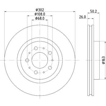 Hella Pagid 355126002 Disc Brake Rotor product image 1 of 1
