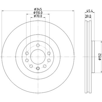 Hella Pagid 355126052 Disc Brake Rotor product image 1 of 1