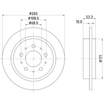 Hella Pagid 355126062 Disc Brake Rotor product image 1 of 1