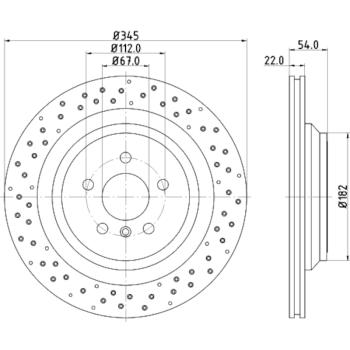 Hella Pagid 355126281 Disc Brake Rotor product image 4 of 4
