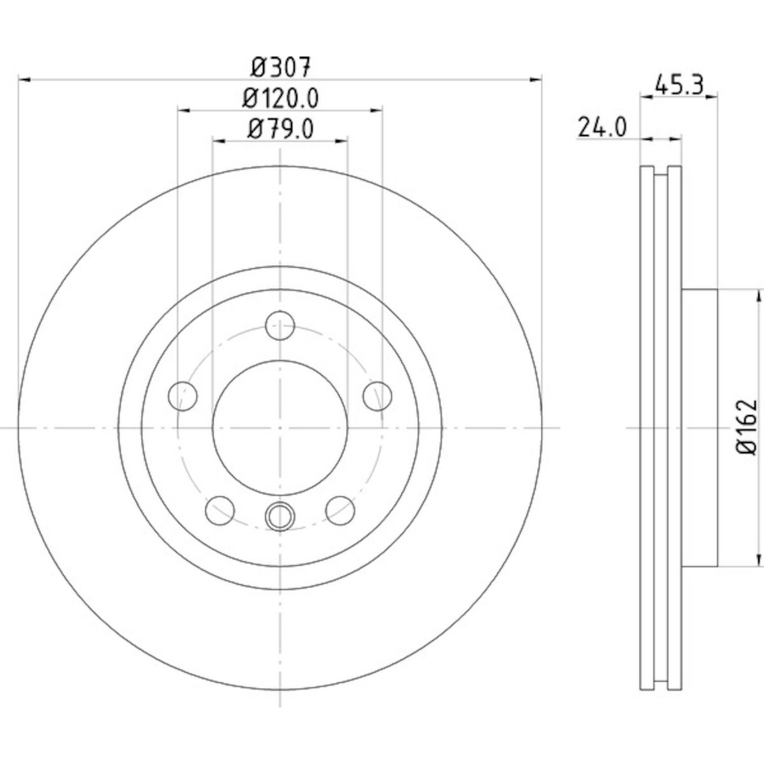 Hella Pagid 355126291 - Disc Brake Rotor Hella Pagid 355126291 Disc Brake Rotor product image 1 of 1