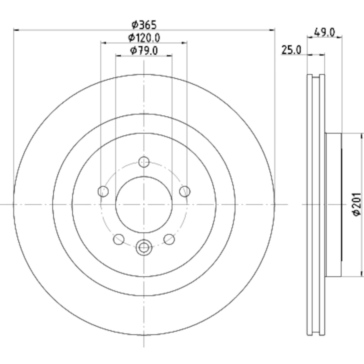 Hella Pagid 355126641 - Disc Brake Rotor Hella Pagid 355126641 Disc Brake Rotor product image 4 of 4