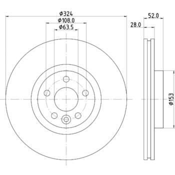 Hella Pagid 355126661 - Disc Brake Rotor Hella Pagid 355126661 Disc Brake Rotor product image 1 of 1