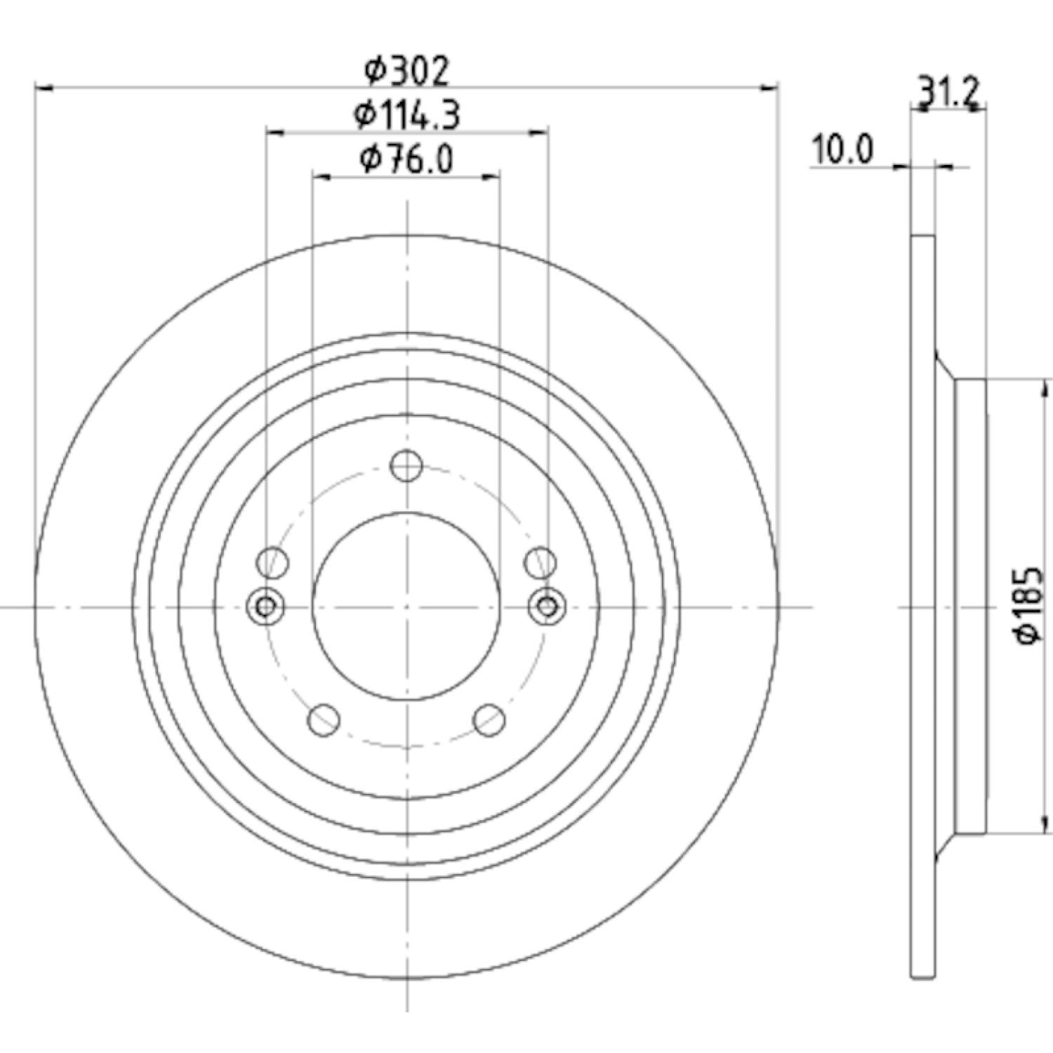 Hella Pagid 355126681 - Disc Brake Rotor Hella Pagid 355126681 Disc Brake Rotor product image 3 of 4
