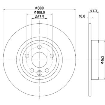 Hella Pagid 355126721 Disc Brake Rotor product image 4 of 4