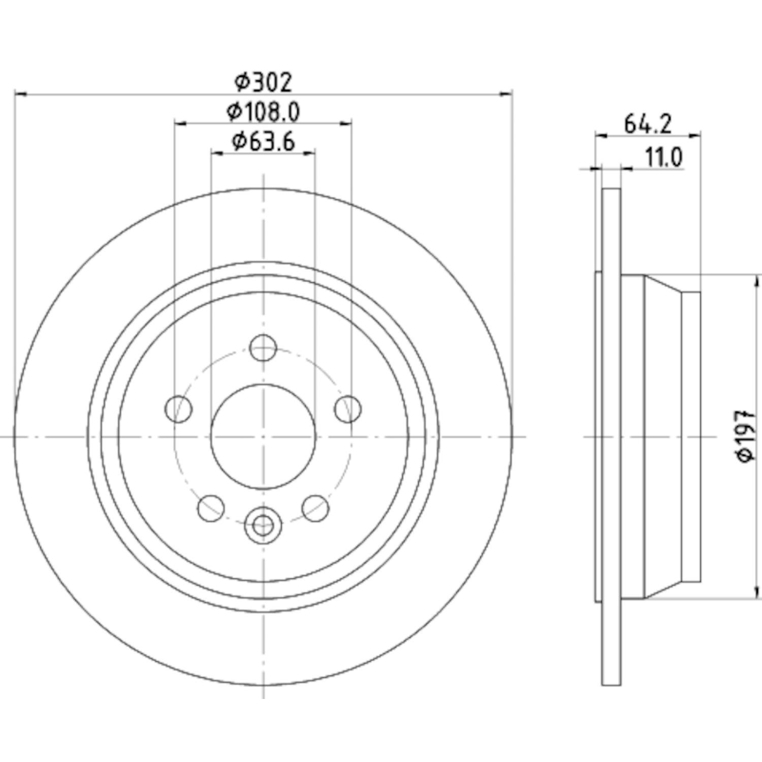 Hella Pagid 355126781 - Disc Brake Rotor Hella Pagid 355126781 Disc Brake Rotor product image 1 of 1
