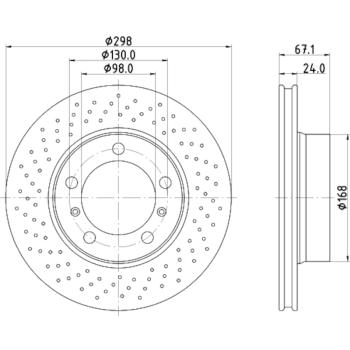 Hella Pagid 355126891 Disc Brake Rotor product image 4 of 4