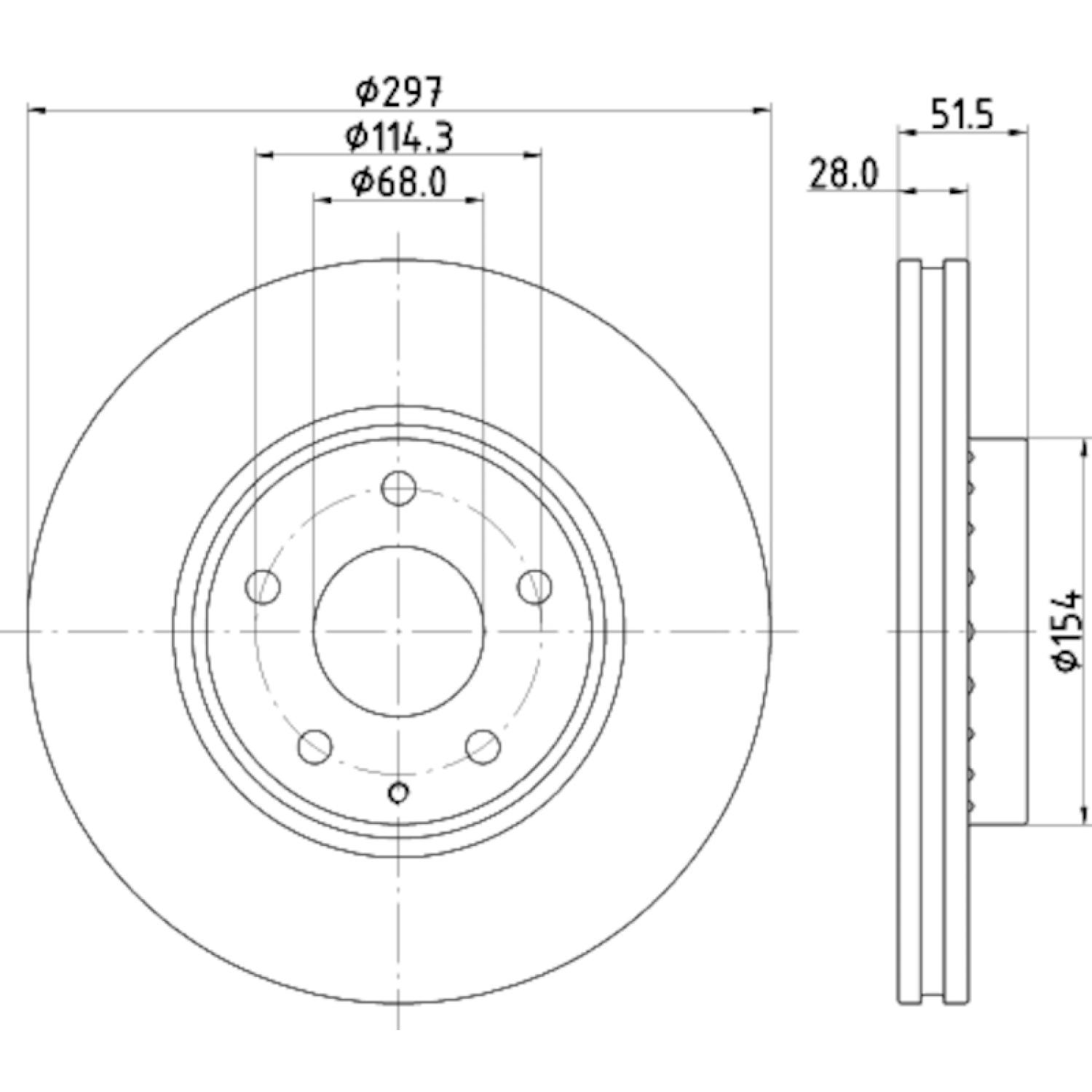Hella Pagid 355126981 - Disc Brake Rotor Hella Pagid 355126981 Disc Brake Rotor product image 3 of 4