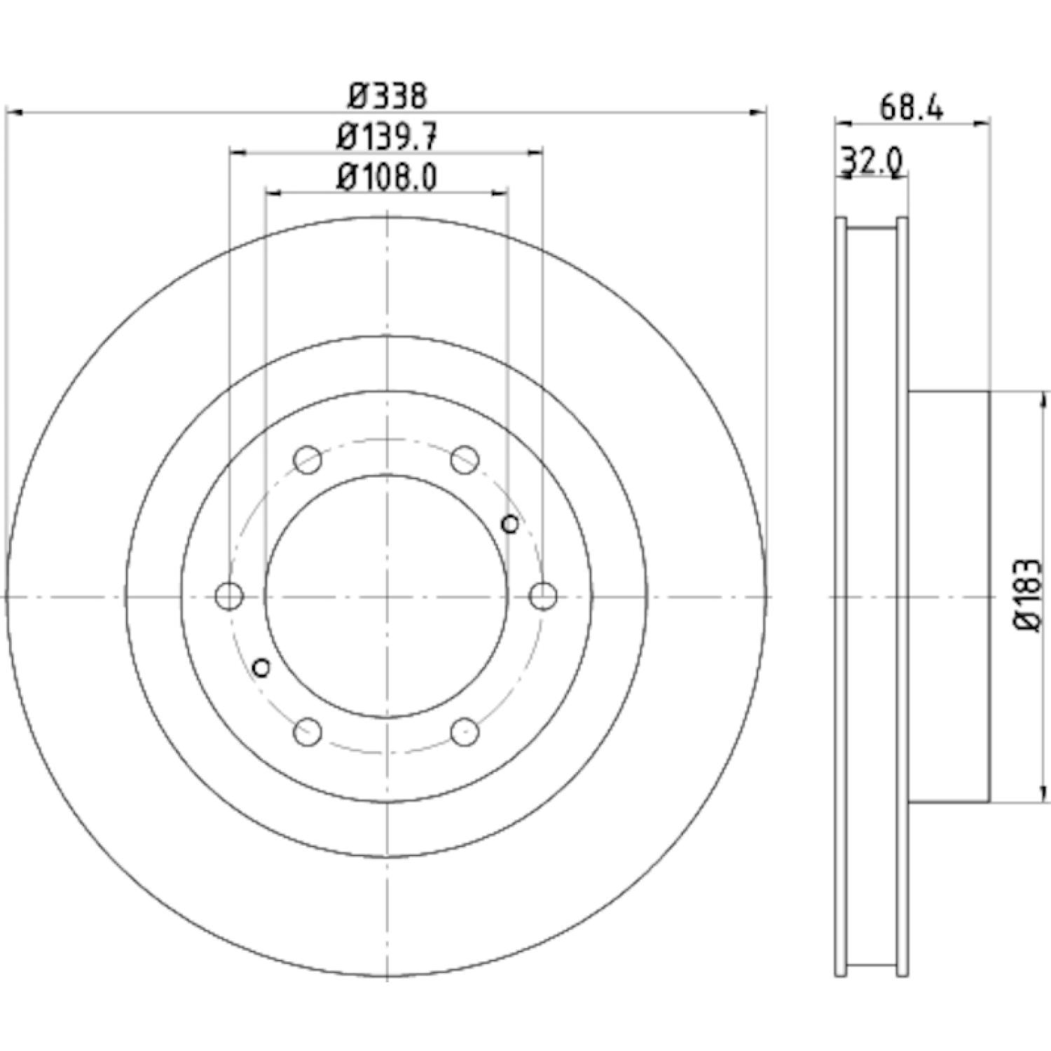 Hella Pagid 355129861 - Disc Brake Rotor Hella Pagid 355129861 Disc Brake Rotor product image 4 of 4