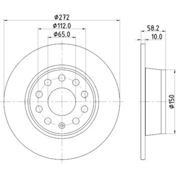 Hella Pagid 355131811 Disc Brake Rotor product image 1 of 1