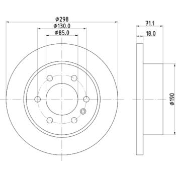 Hella Pagid 355131841 Disc Brake Rotor product image 1 of 1