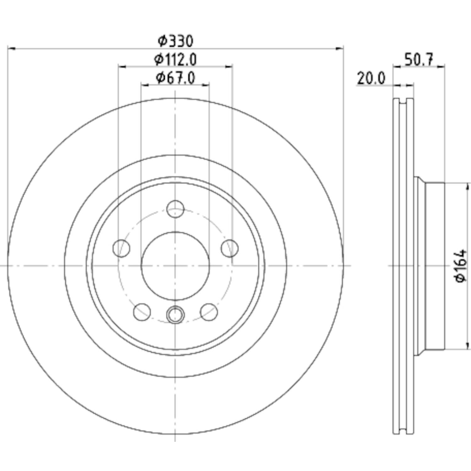 Hella Pagid 355132301 - Disc Brake Rotor Hella Pagid 355132301 Disc Brake Rotor product image 4 of 4