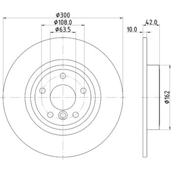 Hella Pagid 355132391 Disc Brake Rotor product image 4 of 4