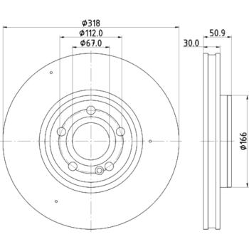 Hella Pagid 355133051 - Disc Brake Rotor Hella Pagid 355133051 Disc Brake Rotor product image 1 of 1