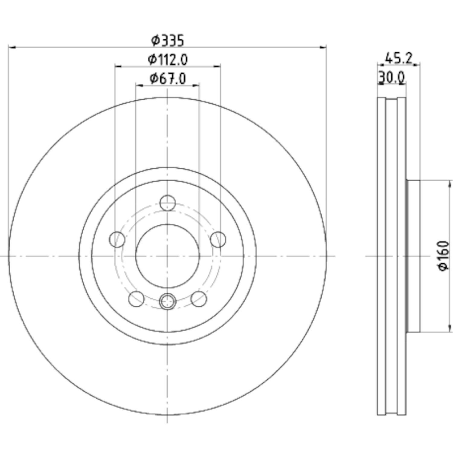Hella Pagid 355133111 - Disc Brake Rotor Hella Pagid 355133111 Disc Brake Rotor product image 1 of 1