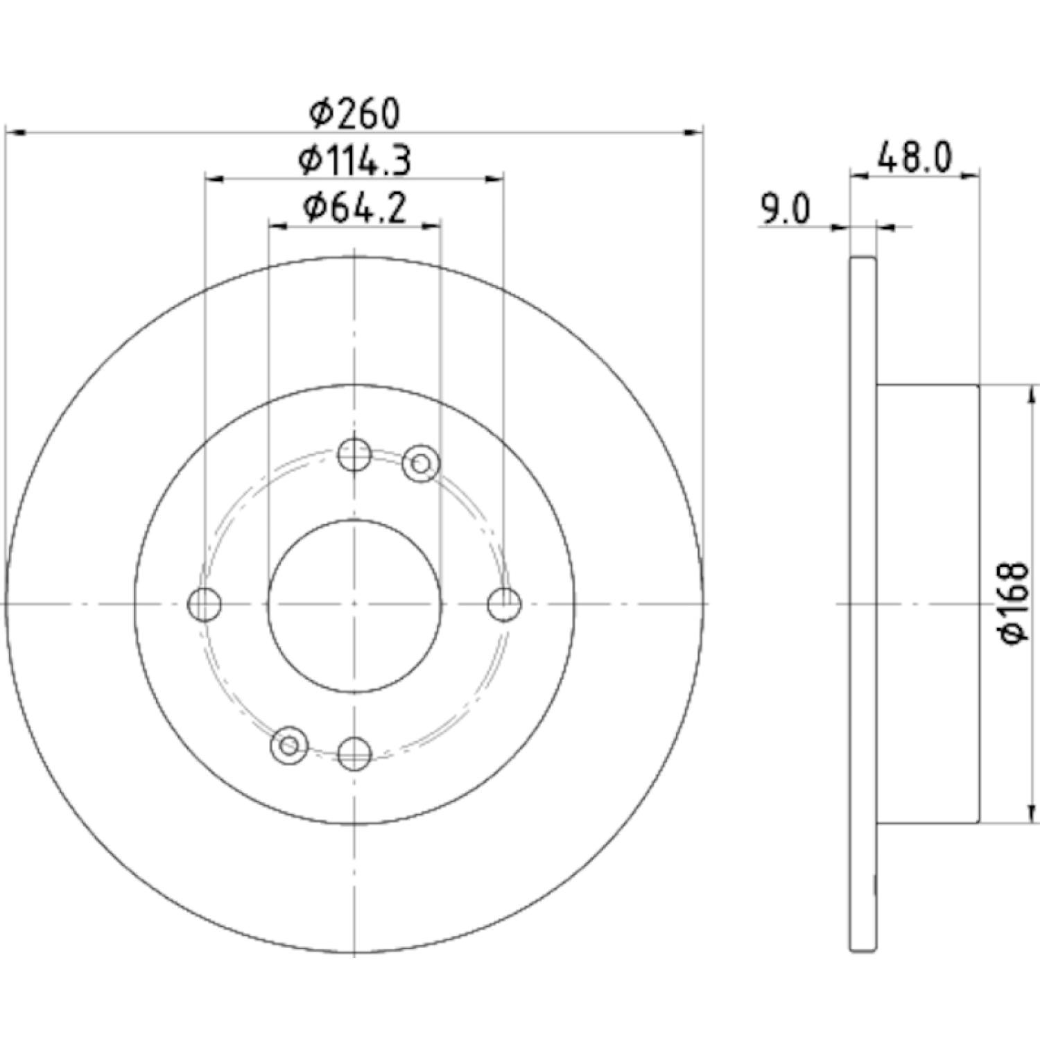 Hella Pagid 355133171 - Disc Brake Rotor Hella Pagid 355133171 Disc Brake Rotor product image 4 of 4