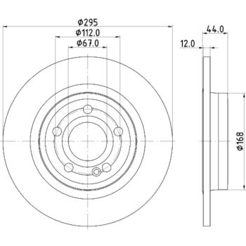 Hella Pagid 355133351 Disc Brake Rotor product image 1 of 1