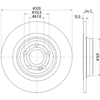Hella Pagid 355133451 - Disc Brake Rotor Hella Pagid 355133451 Disc Brake Rotor product image 4 of 4