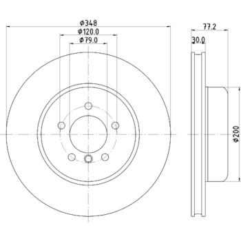 Hella Pagid 355133511 Disc Brake Rotor product image 1 of 1