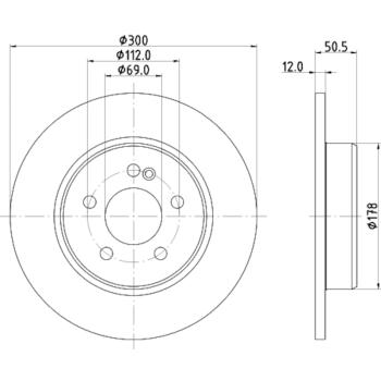 Hella Pagid 355134512 - Disc Brake Rotor Hella Pagid 355134512 Disc Brake Rotor product image 1 of 1