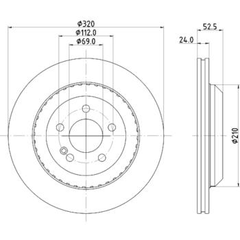 Hella Pagid 355134562 - Disc Brake Rotor Hella Pagid 355134562 Disc Brake Rotor product image 1 of 1