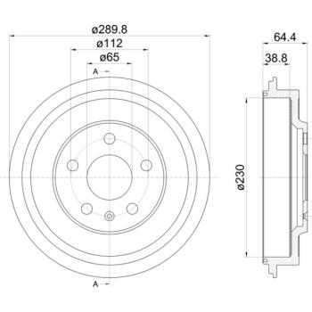 Hella Pagid 355302561 - Brake Drum Hella Pagid 355302561 Brake Drum product image 4 of 4