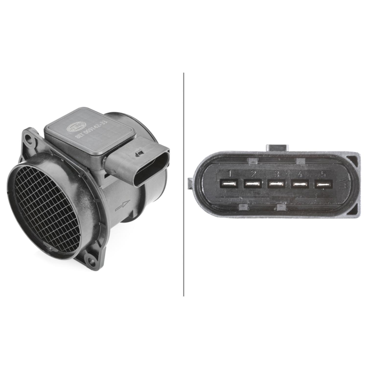 HELLA 009142331 Mass Air Flow Sensor product image 1 of 2