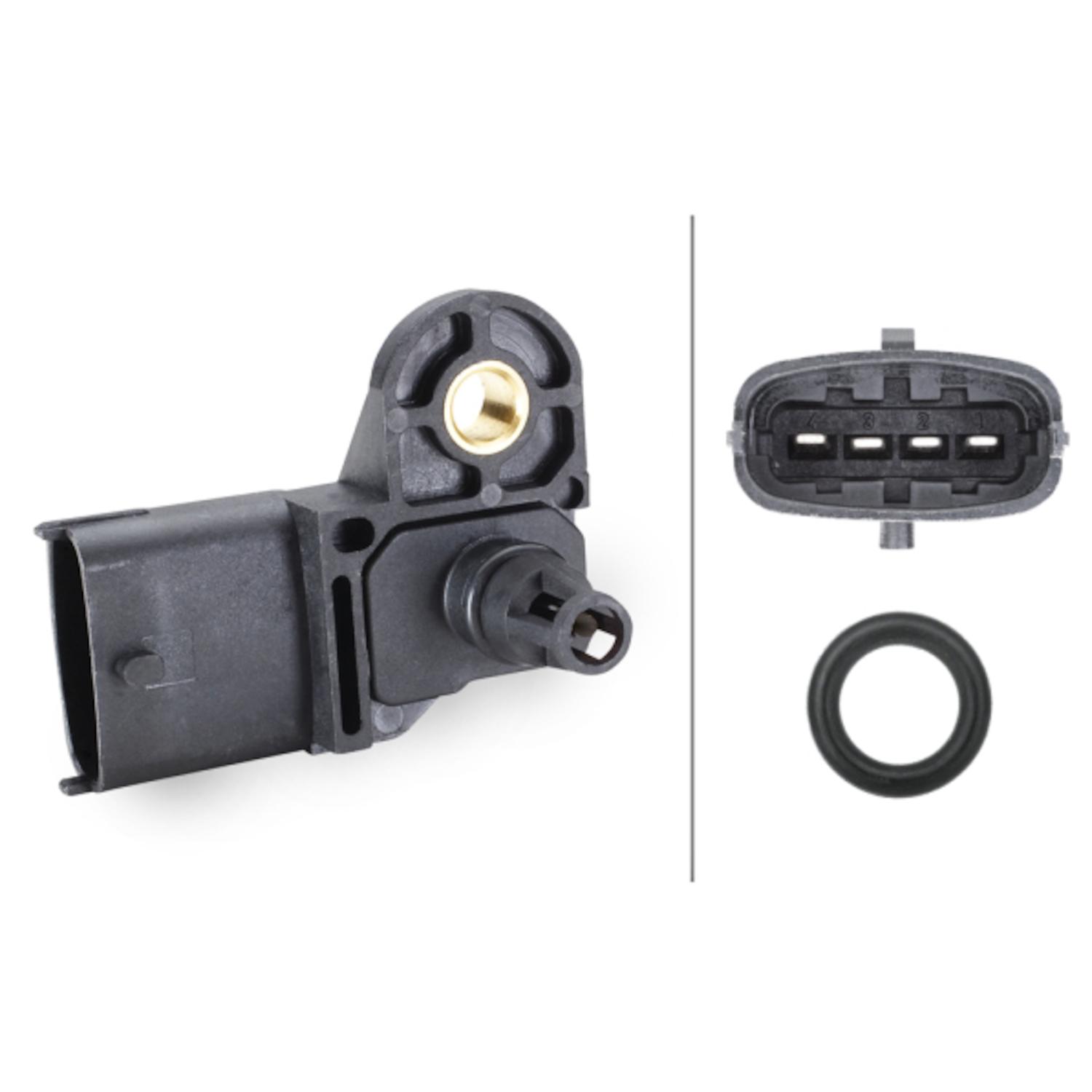 HELLA 009400291 - Turbocharger Boost Sensor HELLA 009400291 Manifold Absolute Pressure Sensor product image 1 of 1