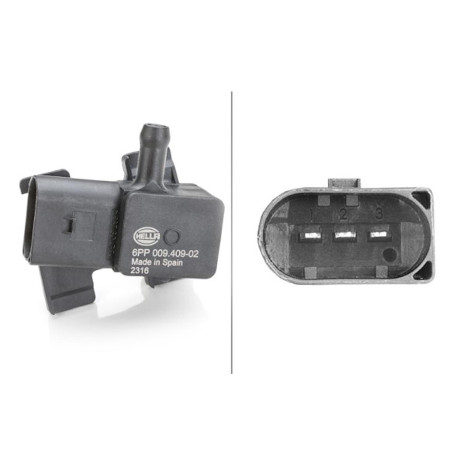 HELLA 009409021 - Diesel Particulate Filter Pressure Sensor HELLA 009409021 Diesel Particulate Filter Pressure Sensor product image 1 of 1