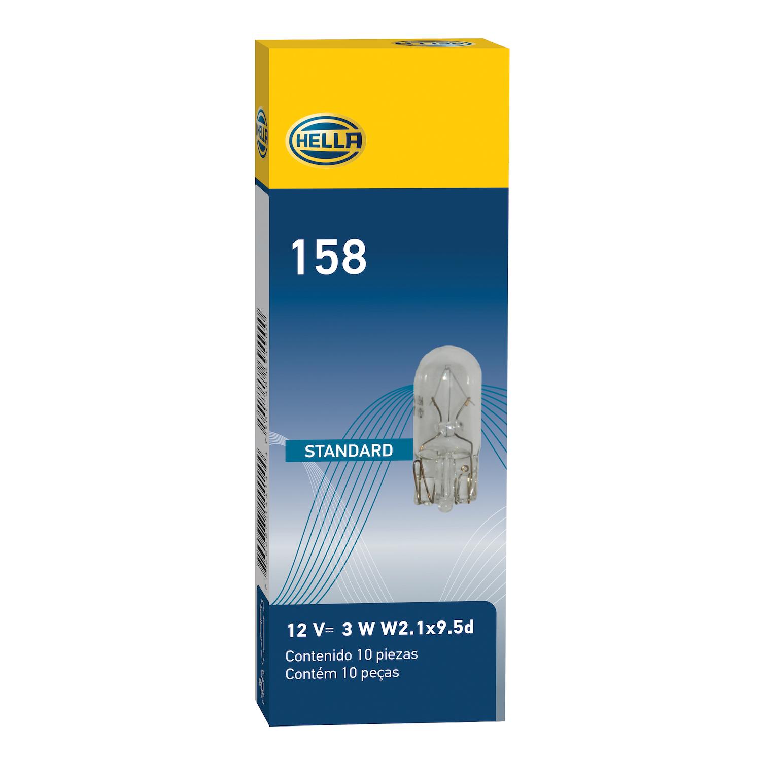 HELLA 158 - Multi Purpose Light Bulb HELLA 158 Ash Tray Light Bulb product image 2 of 3