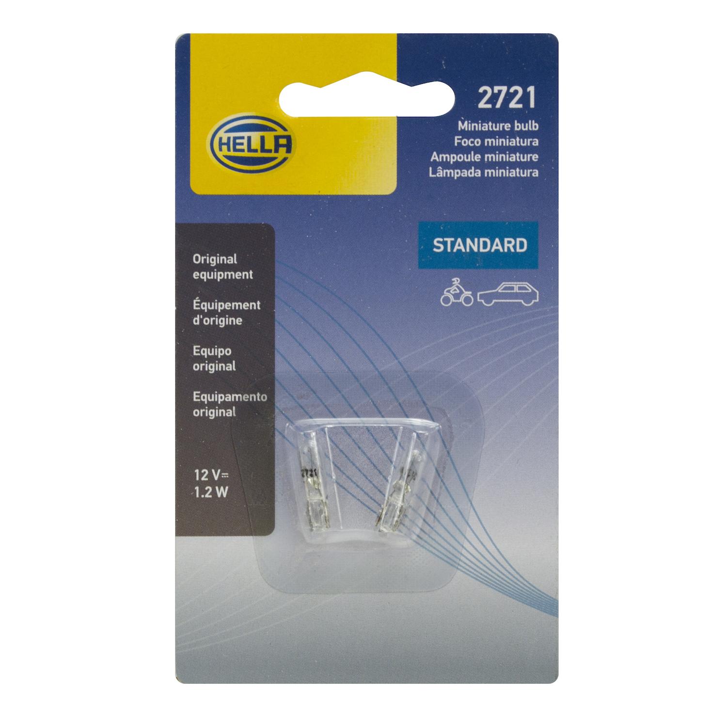 HELLA 2721TB - Multi Purpose Light Bulb HELLA 2721TB Ash Tray Light Bulb product image 2 of 2
