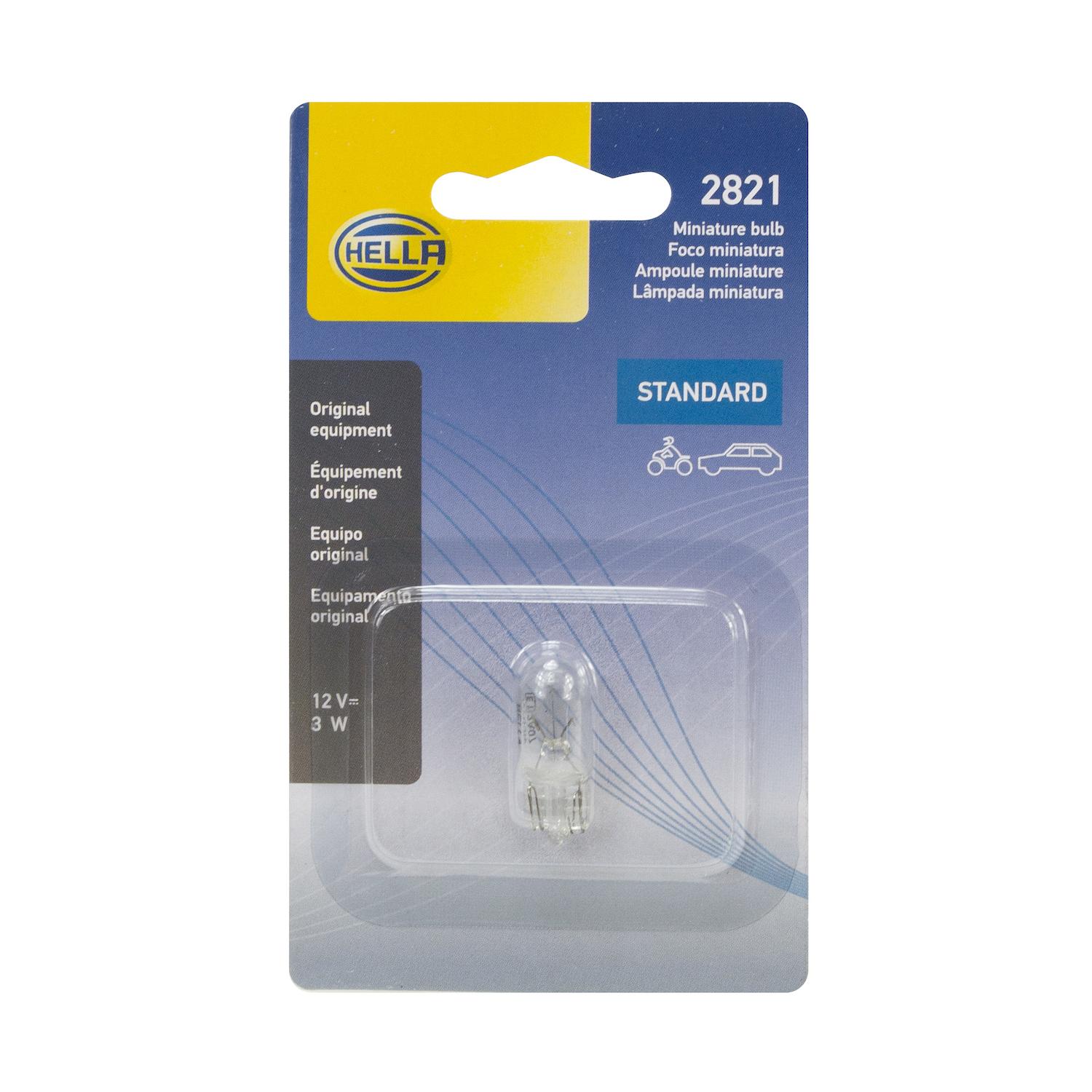 HELLA 2821SB - Multi Purpose Light Bulb HELLA 2821SB Auto Trans Indicator Light Bulb product image 2 of 2