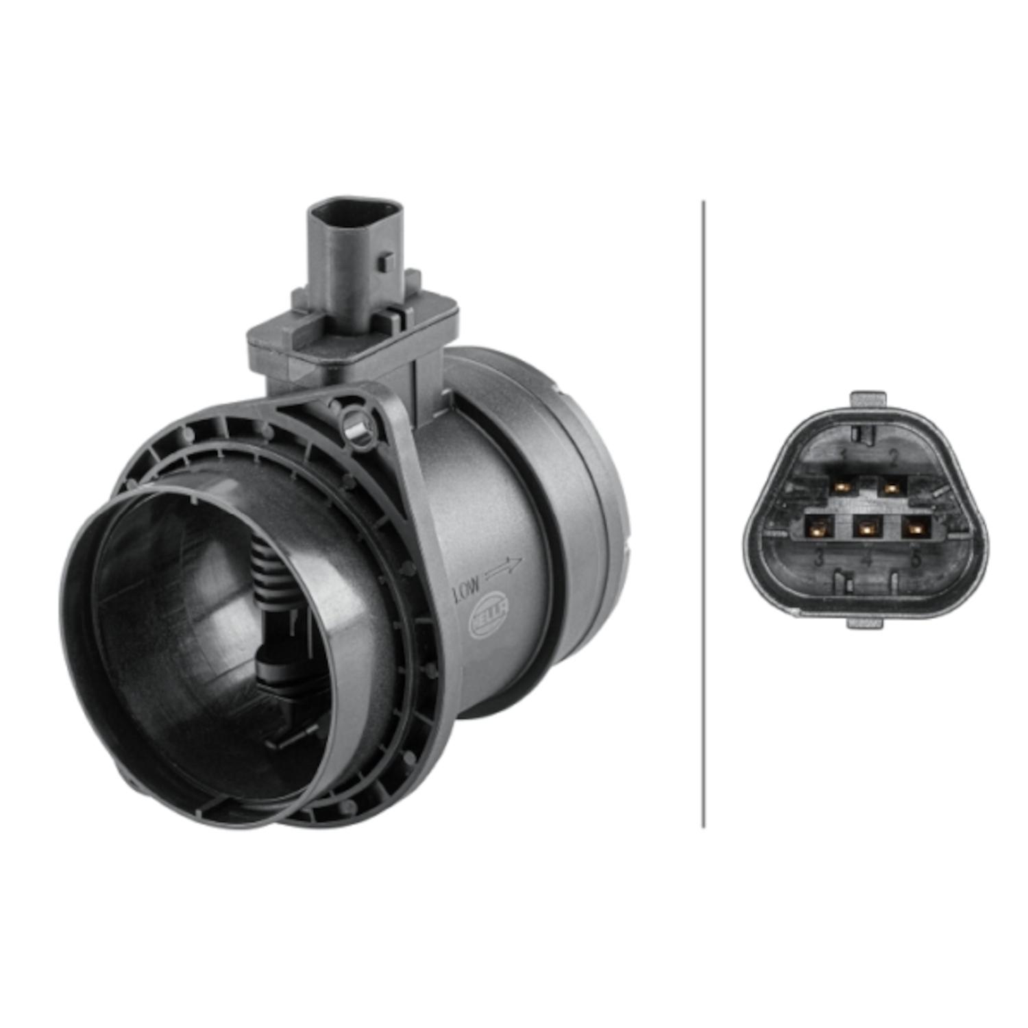 HELLA 358095631 - Mass Air Flow Sensor HELLA 358095631 Mass Air Flow Sensor product image 1 of 1