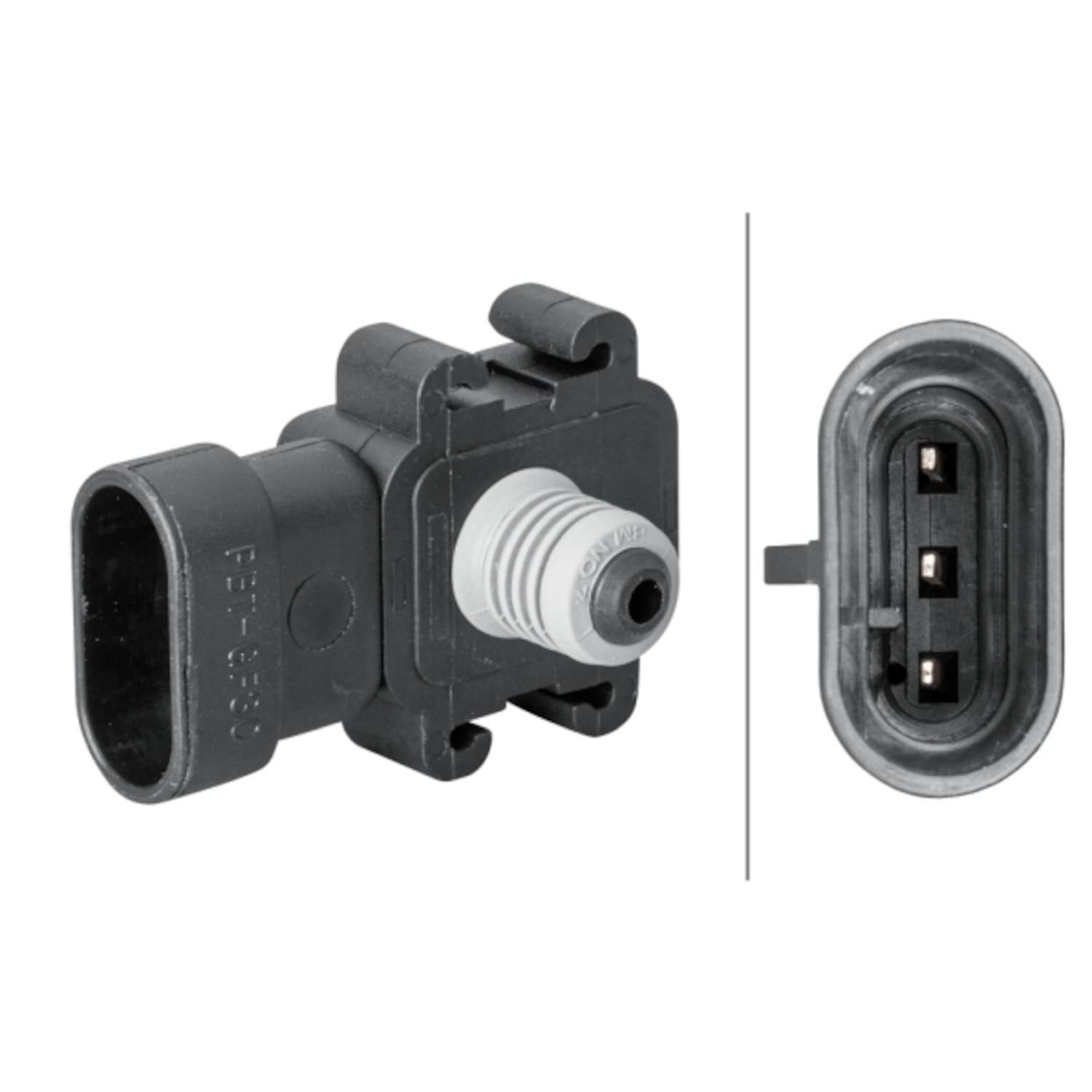 HELLA 358152001 - Turbocharger Boost Sensor HELLA 358152001 Manifold Absolute Pressure Sensor product image 1 of 1