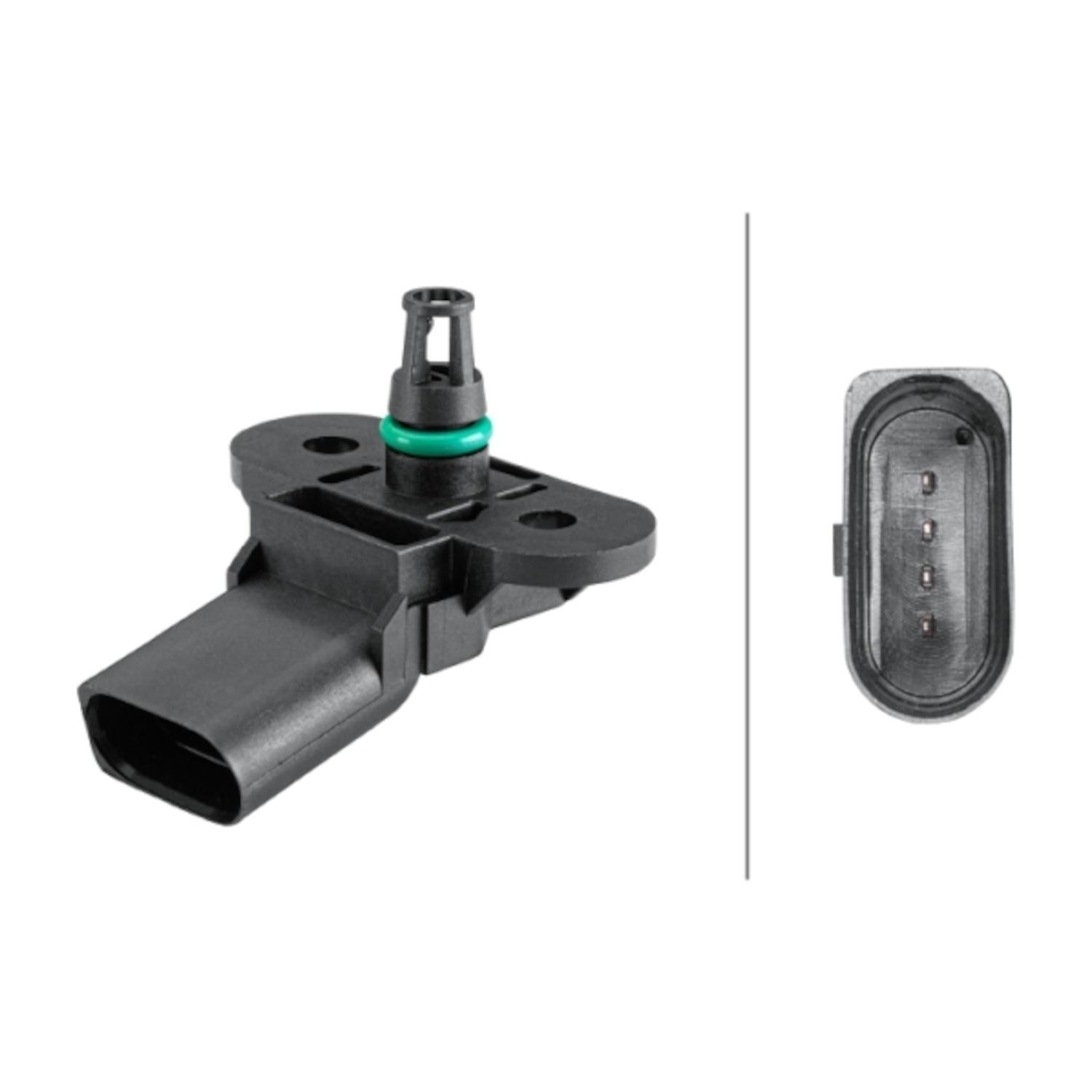 HELLA 358152221 - Turbocharger Boost Sensor HELLA 358152221 Manifold Absolute Pressure Sensor product image 1 of 1