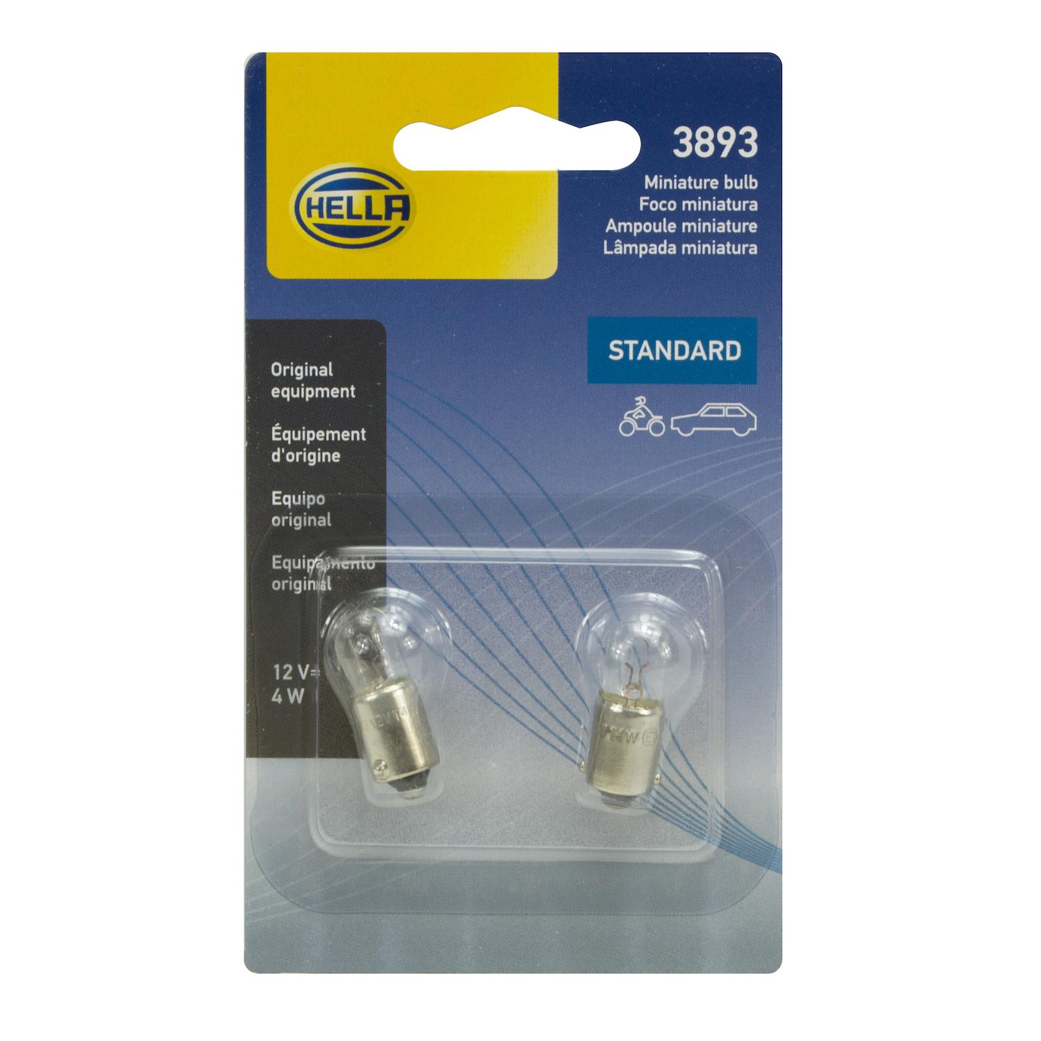 HELLA 3893TB Courtesy Light Bulb product image 2 of 2