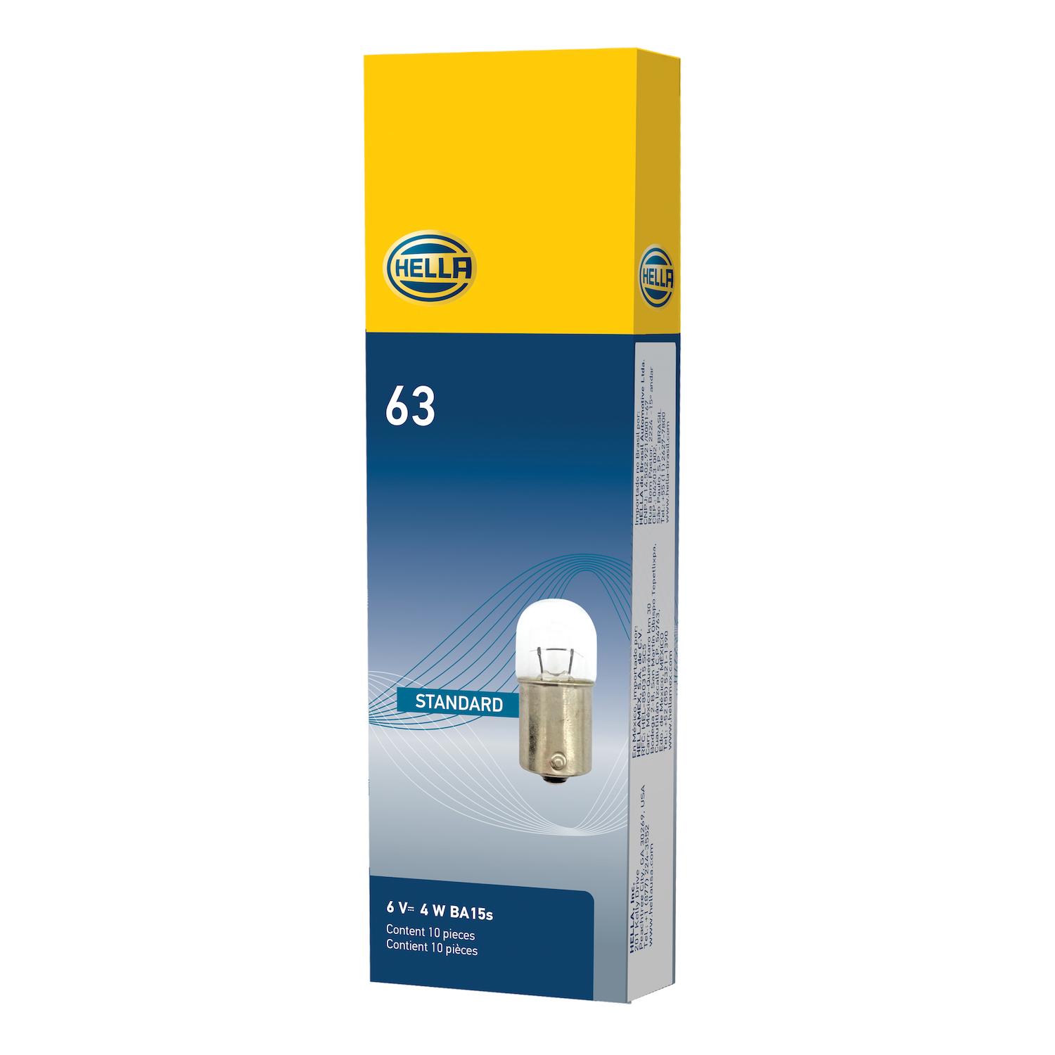 HELLA 63 License Light Bulb product image 2 of 2