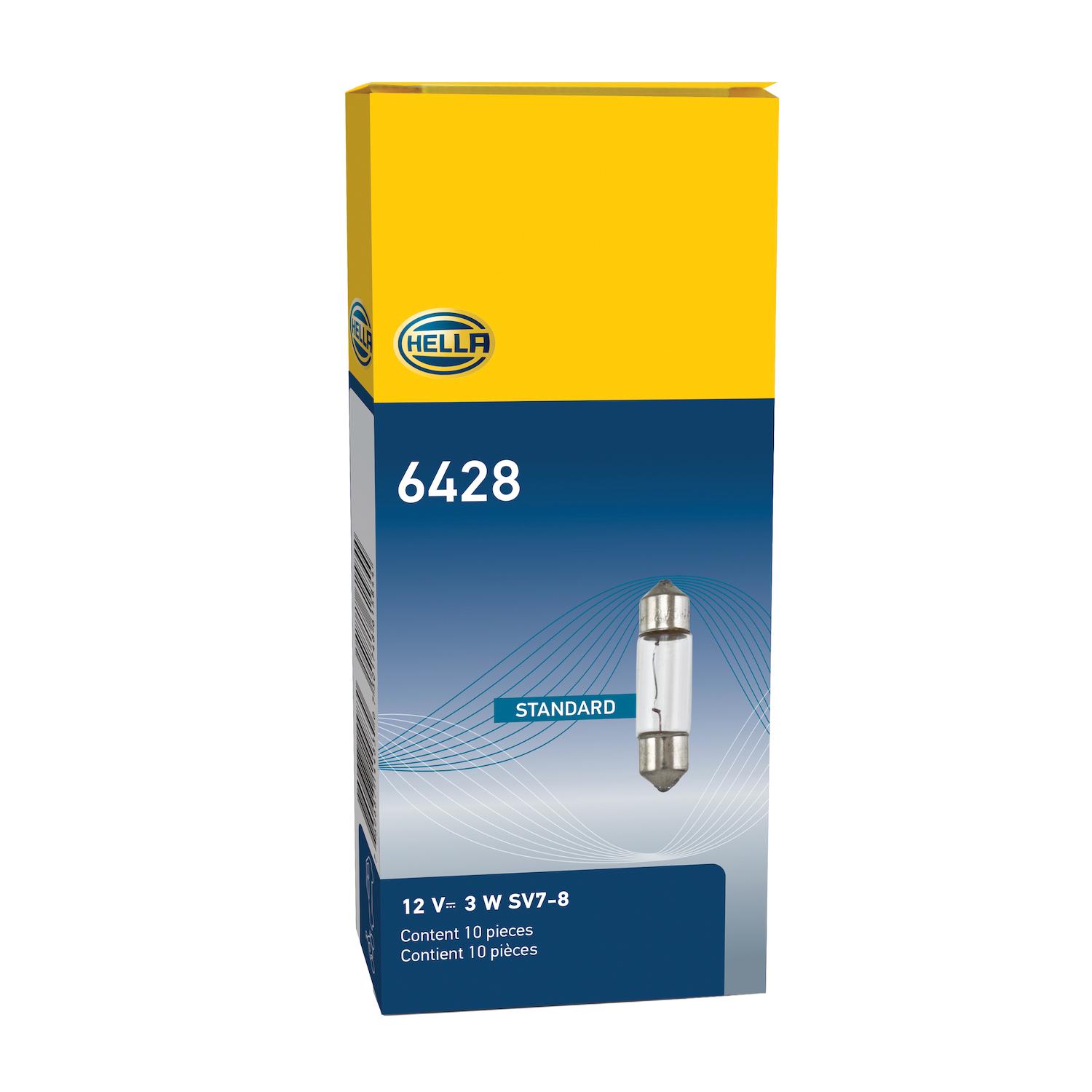 HELLA 6428 Courtesy Light Bulb product image 2 of 2