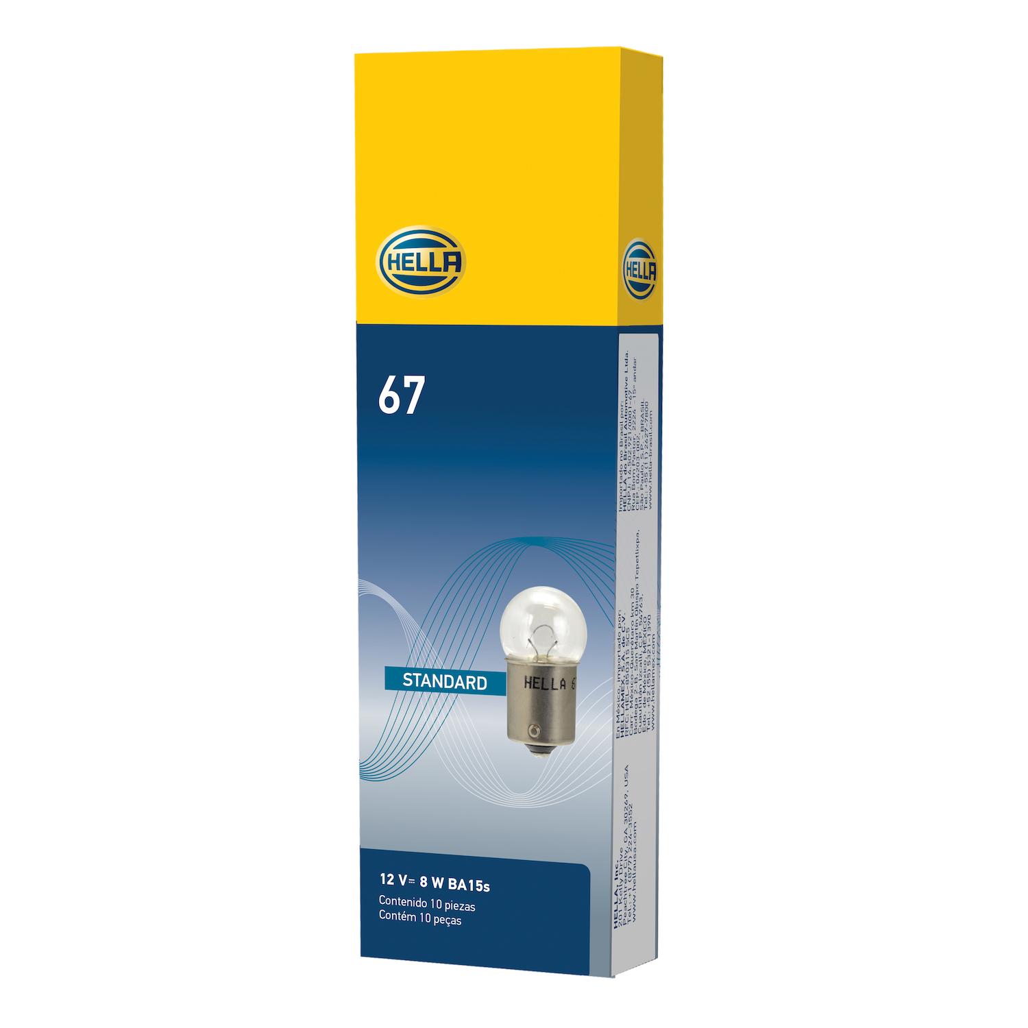 HELLA 67 Back Up Light Bulb product image 2 of 2