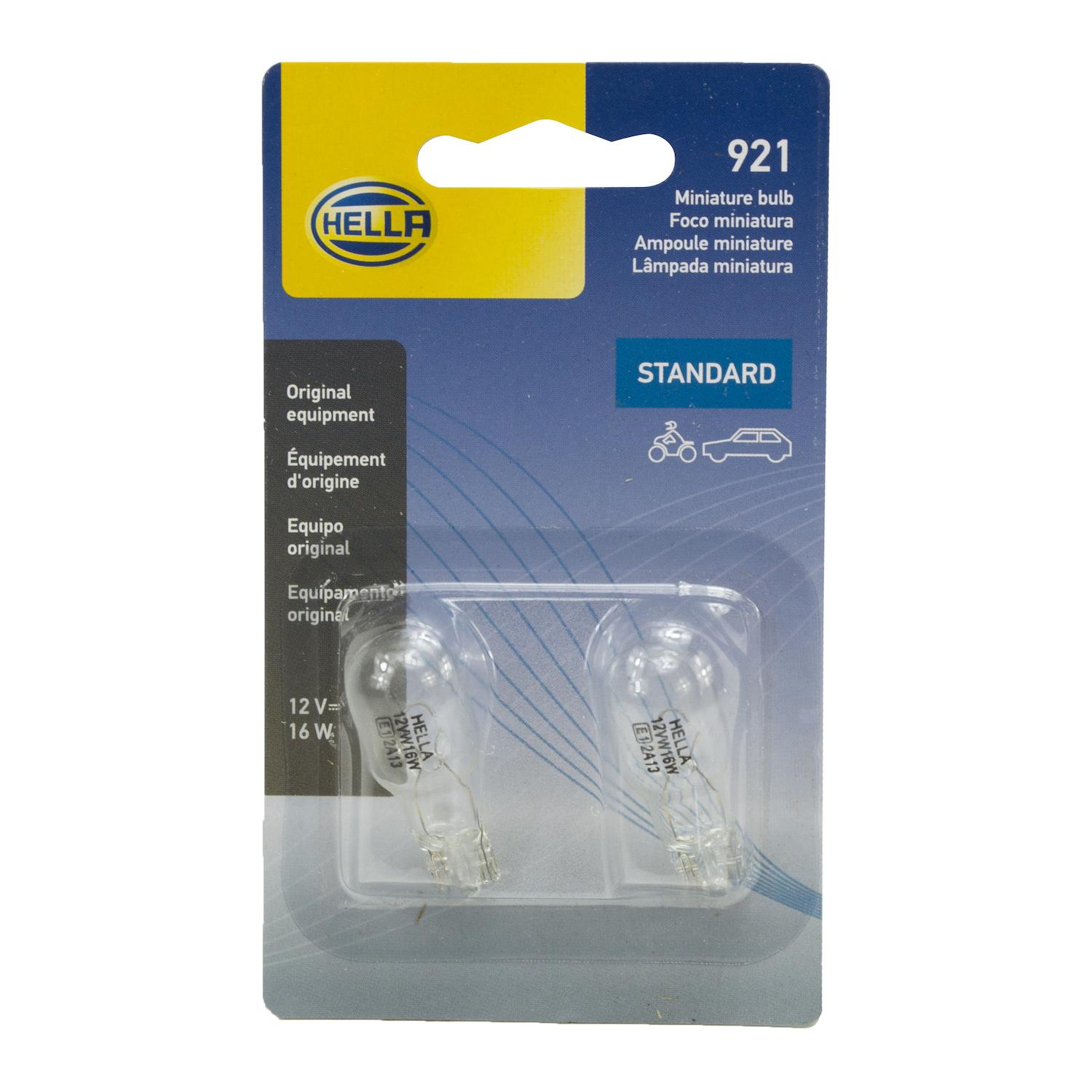 HELLA 921TB - Multi Purpose Light Bulb HELLA 921TB Back Up Light Bulb product image 2 of 2